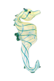 Seahorse Glass Hand Pipe