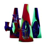 "Sili-Cone" Glass Cone Water Pipe with Silicone Shell