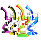 Silicone & Glass Dual Chamber Water Pipe