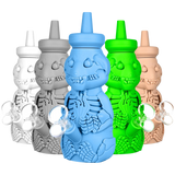 Silicone Honey Bear Skeleton Bubbler Water Pipe
