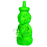 Silicone Honey Bear Skeleton Bubbler Water Pipe