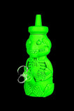 Silicone Honey Bear Skeleton Bubbler Water Pipe