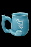 Stoner Girl Petite Ceramic Mug Pipe