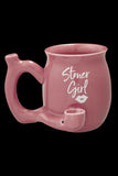 Stoner Girl Petite Ceramic Mug Pipe