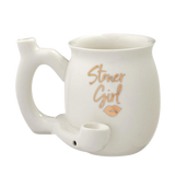 Stoner Girl Petite Ceramic Mug Pipe