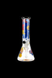 Famous Brandz "Papaya" Glass Beaker Ice Bong