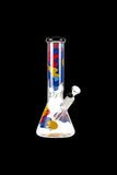 Famous Brandz "Papaya" Glass Beaker Ice Bong