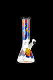 Famous Brandz "Papaya" Glass Beaker Ice Bong