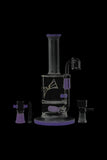 Evolution Squall Glass Hybrid Double Perc Dab Rig