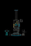 Evolution Super Cell Straight Hybrid Dab Rig with Tire Perc