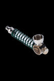 Metal Hand Pipe with Spring Stem and LED Light