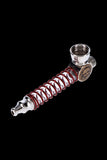 Metal Hand Pipe with Spring Stem and LED Light