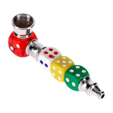Colored Dice Metal Pipe and Screens Gift Set