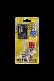 Colored Dice Metal Pipe and Screens Gift Set