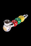 Colored Dice Metal Pipe and Screens Gift Set