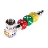 Colored Dice Metal Pipe and Screens Gift Set