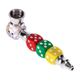 Colored Dice Metal Pipe and Screens Gift Set