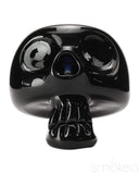 Chameleon Glass Bone Head Skull Hand Pipe