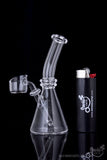 "Shortie" The Full Quartz Direct Mini Beaker Dab Rig