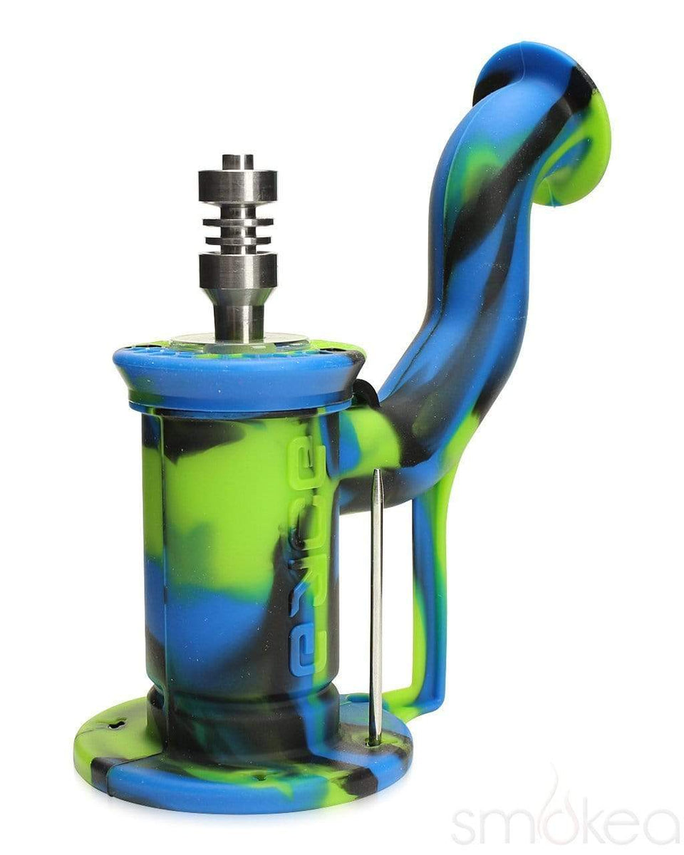 Silicone Dab Rig w/ Dome-less Metal Nail –