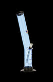 Acrylic Bubble Grip Bong with Bent Tube - Ice Blue