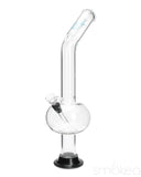 Glowfly Glass 18" Bent Bubble Bong w/ Removable Base