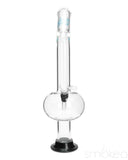 Glowfly Glass 18" Bent Bubble Bong w/ Removable Base