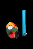 Silicone Gas Mask Bong with Acrylic Straight Tube