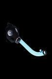 Silicone Gas Mask Bong with Bent Acrylic Tube