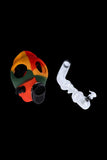 Silicone Gas Mask Bong with Twisted Tube