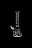 14 Inch Glass Beaker Ice Bong with Print