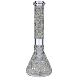 Glow in the Dark Beaker Ice Bong - Spooky Faces