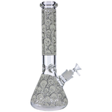 Glow in the Dark Beaker Ice Bong - Spooky Faces