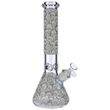 Glow in the Dark Beaker Ice Bong - Spooky Faces