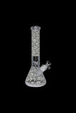 Glow in the Dark Beaker Ice Bong - Spooky Faces