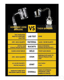 Honeybee Herb White Line 90° Original Bucket Quartz Banger