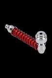 Metal Hand Pipe with Colored Spiral Body