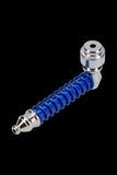Metal Hand Pipe with Colored Spiral Body