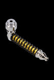 Metal Hand Pipe with Colored Spiral Body