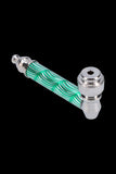 Metal Hand Pipe with Random Colored Pattern