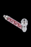 Metal Hand Pipe with Random Colored Pattern