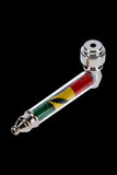 Metal Hand Pipe with 420 Themed Design