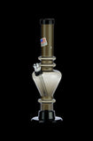 Acrylic Straight Vase Bong with Carb Hole and Marias | Black