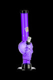 Purple Acrylic Straight Skull Base Bong