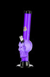 Purple Acrylic Straight Skull Base Bong