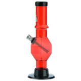 Acrylic Straight Tube Bubble Base Mini Bong with Maria