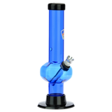 Acrylic Straight Tube Bubble Base Mini Bong