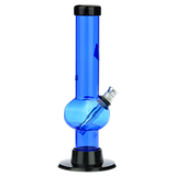 Acrylic Straight Tube Bubble Base Mini Bong