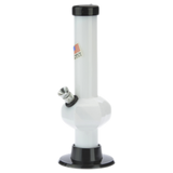 Acrylic Straight Tube Bubble Base Mini Bong