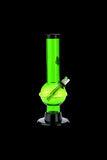 Acrylic Straight Bubble Base Mini Bong with Raised Grip